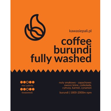 kawa burundi fully washed - kubełek 200g